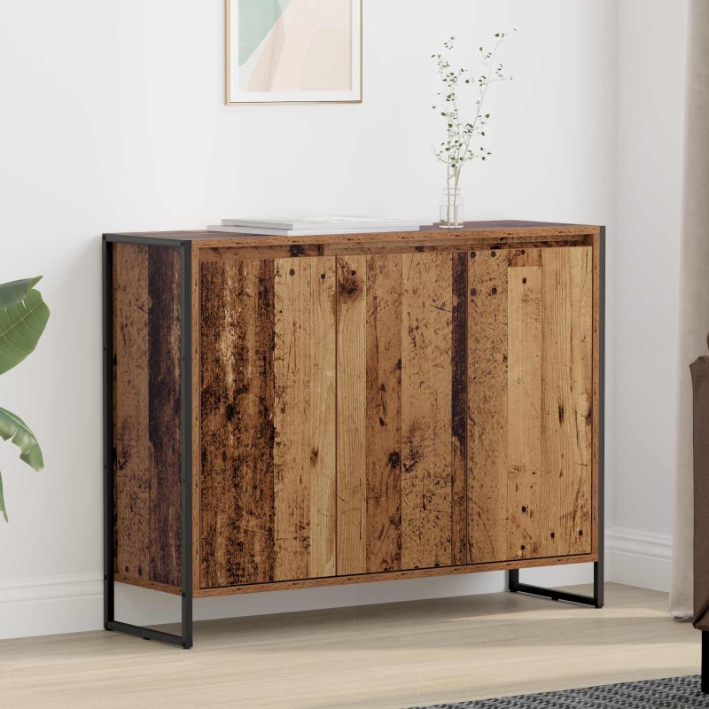 vidaXL Βοηθητικό ντουλάπι Παλιό Ξύλο 96,5 x 30 x 75 εκ