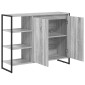vidaXL Βοηθητικό ντουλάπι Γκρίζο Σονομα 96.5 x 30 x 75 εκ