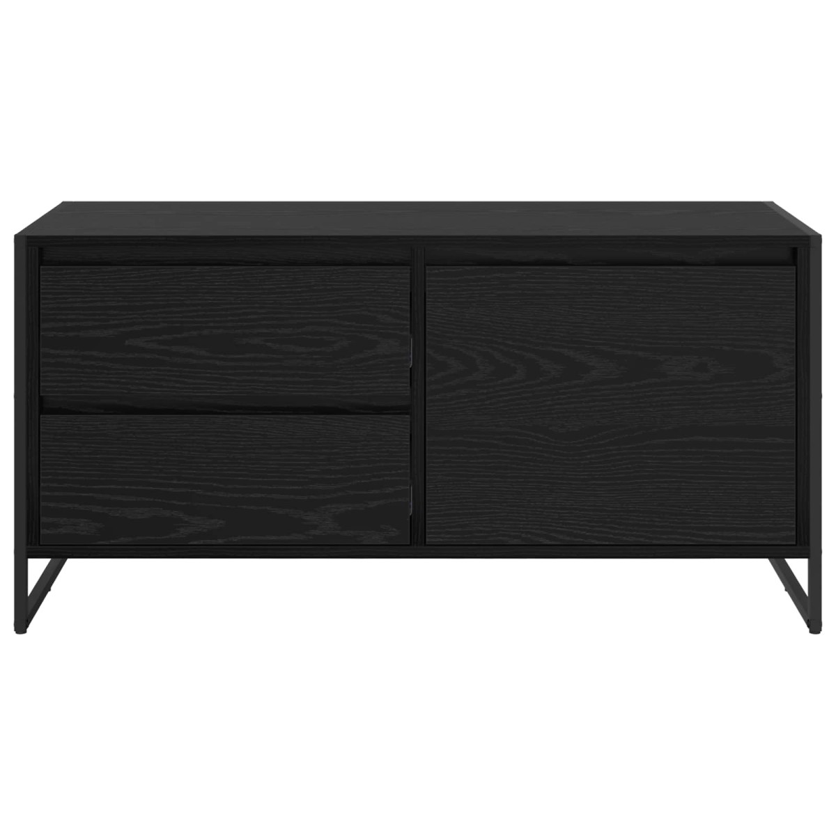vidaXL Ντουλάπι TV 100 x 36 x 49.5 εκ Μαύρη Οξυά Επεξεργασμένο Ξύλο