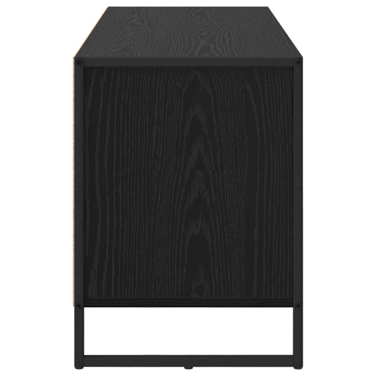 vidaXL Ντουλάπι TV 100 x 36 x 49.5 εκ Μαύρη Οξυά Επεξεργασμένο Ξύλο
