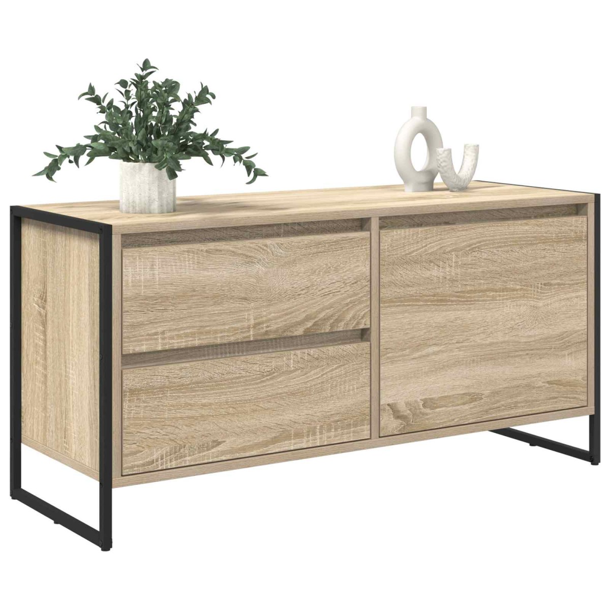 vidaXL Ντουλάπι TV 100 x 36 x 49.5 εκ Σονόμα Επεξεργασμένο Ξύλο