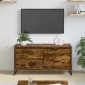 vidaXL Ντουλάπι TV 100 x 36 x 49.5 εκ Καπνιστό Δρύς Επεξεργασμένο Ξύλο