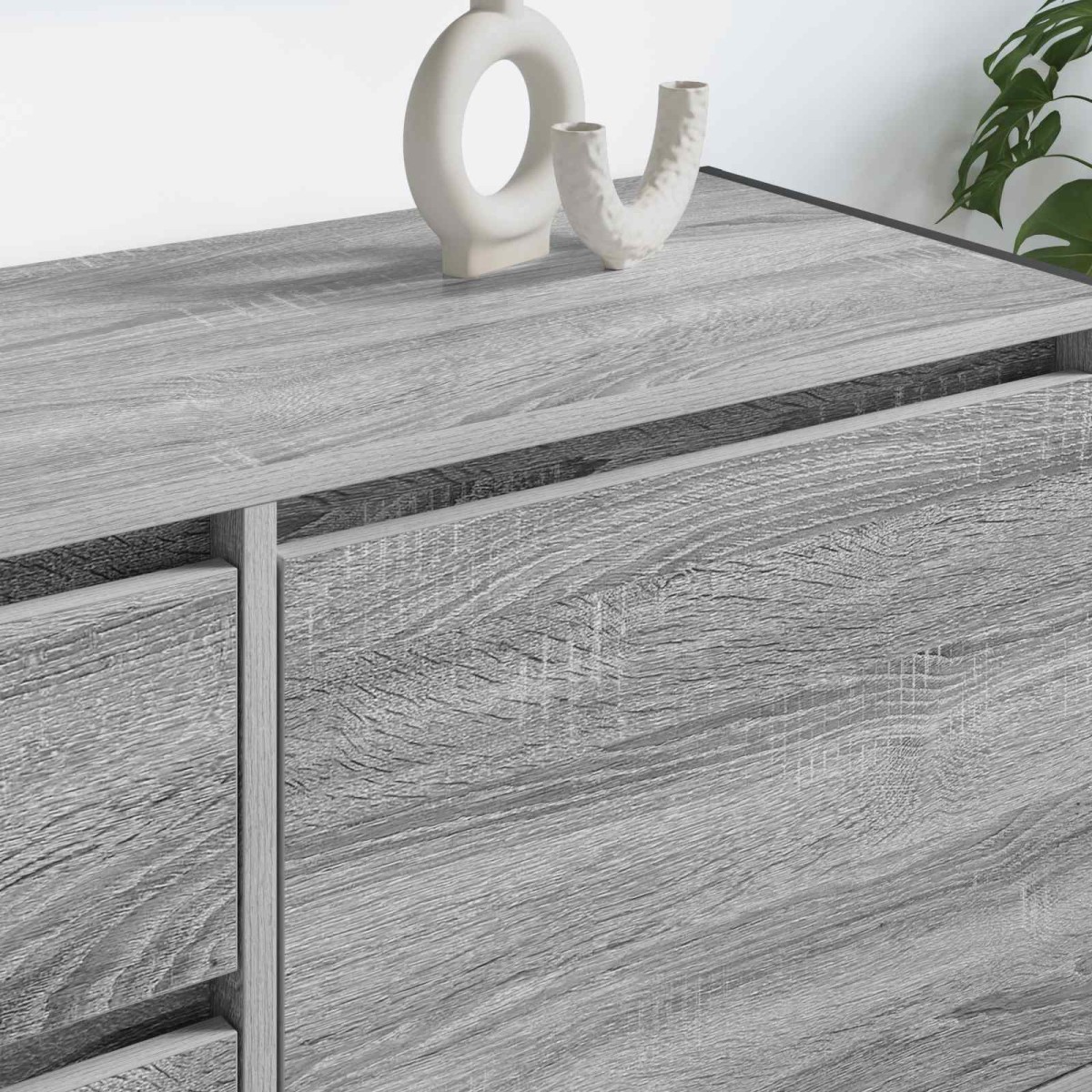 vidaXL Ντουλάπι TV 100 x 36 x 49.5 εκ Γκρίζο Σονομα Επεξεργασμένο Ξύλο