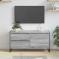 vidaXL Ντουλάπι TV 100 x 36 x 49.5 εκ Γκρίζο Σονομα Επεξεργασμένο Ξύλο