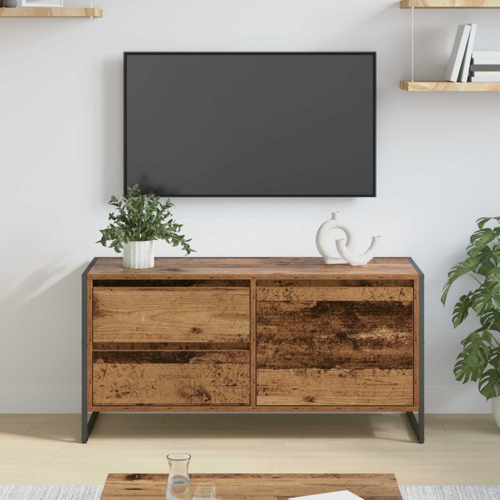 vidaXL Ντουλάπι TV 100 x 36 x 49.5 εκ Παλιό Ξύλο Επεξεργασμένο Ξύλο