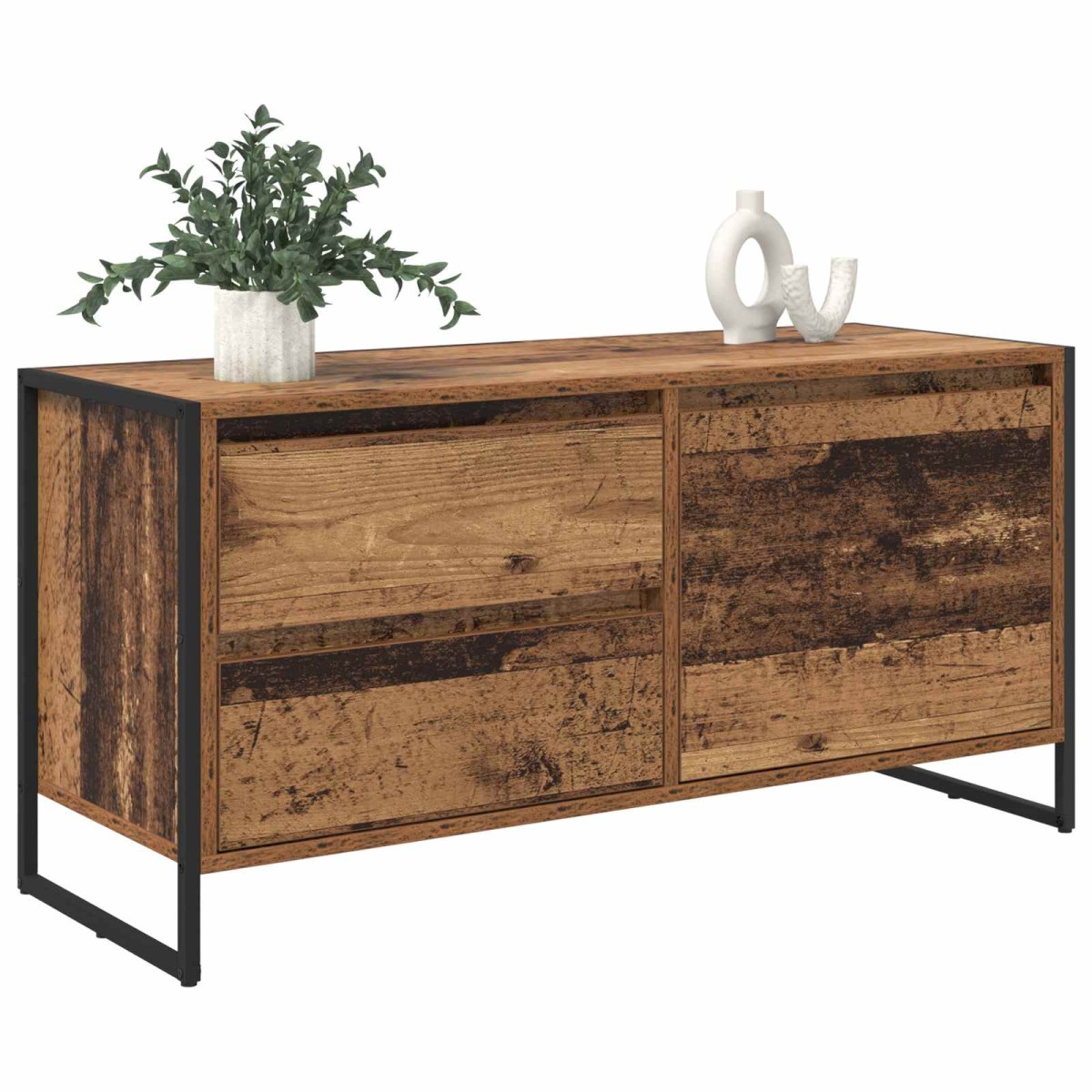 vidaXL Ντουλάπι TV 100 x 36 x 49.5 εκ Παλιό Ξύλο Επεξεργασμένο Ξύλο