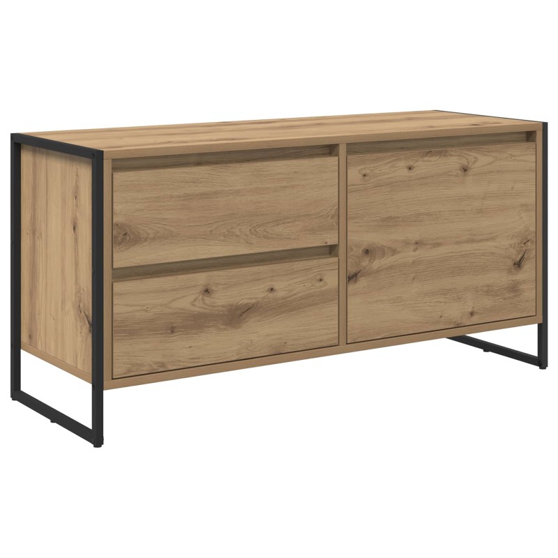 vidaXL Ντουλάπι TV 100 x 36 x 49.5 εκ Καρυδιά Χειροποίητης Εργασίας