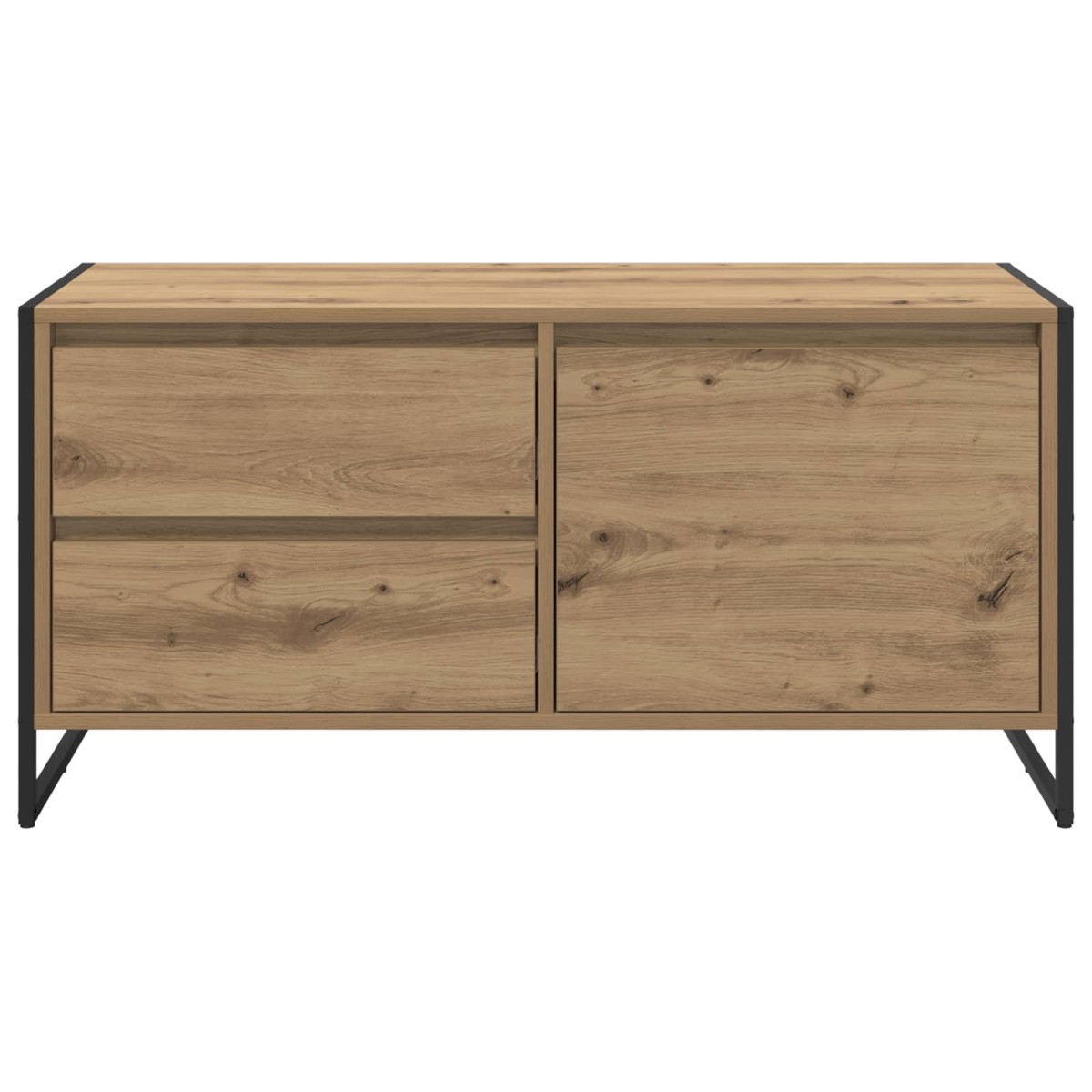 vidaXL Ντουλάπι TV 100 x 36 x 49.5 εκ Καρυδιά Χειροποίητης Εργασίας