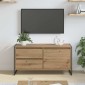 vidaXL Ντουλάπι TV 100 x 36 x 49.5 εκ Καρυδιά Χειροποίητης Εργασίας