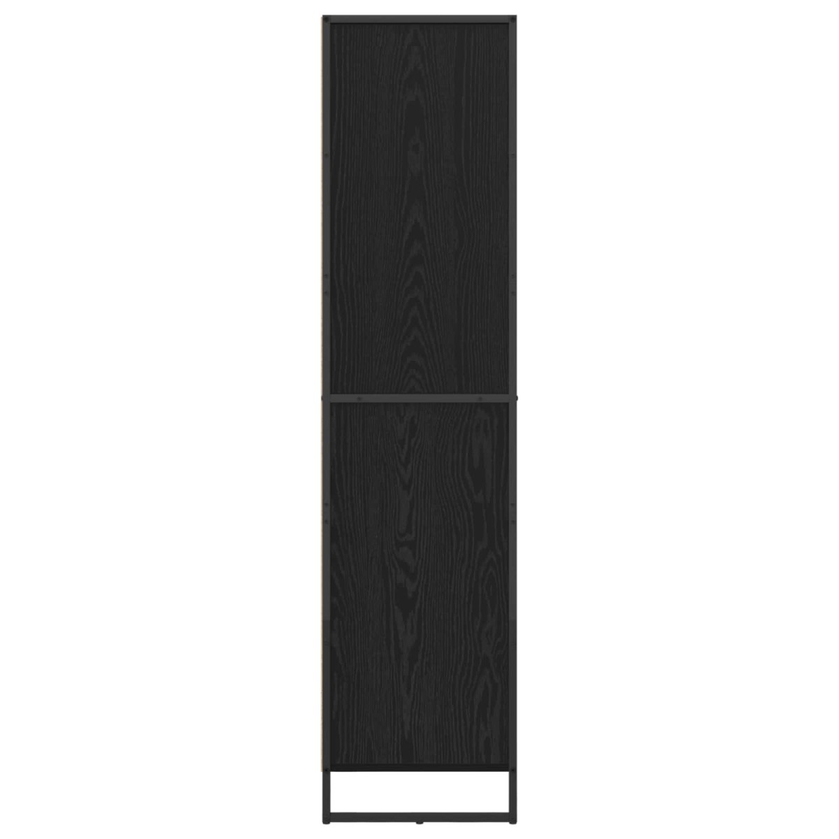 vidaXL Βιβλιοθήκη Μαύρη Οξυά 43 x 36 x 150.5 εκ Επεξεργασμένο Ξύλο