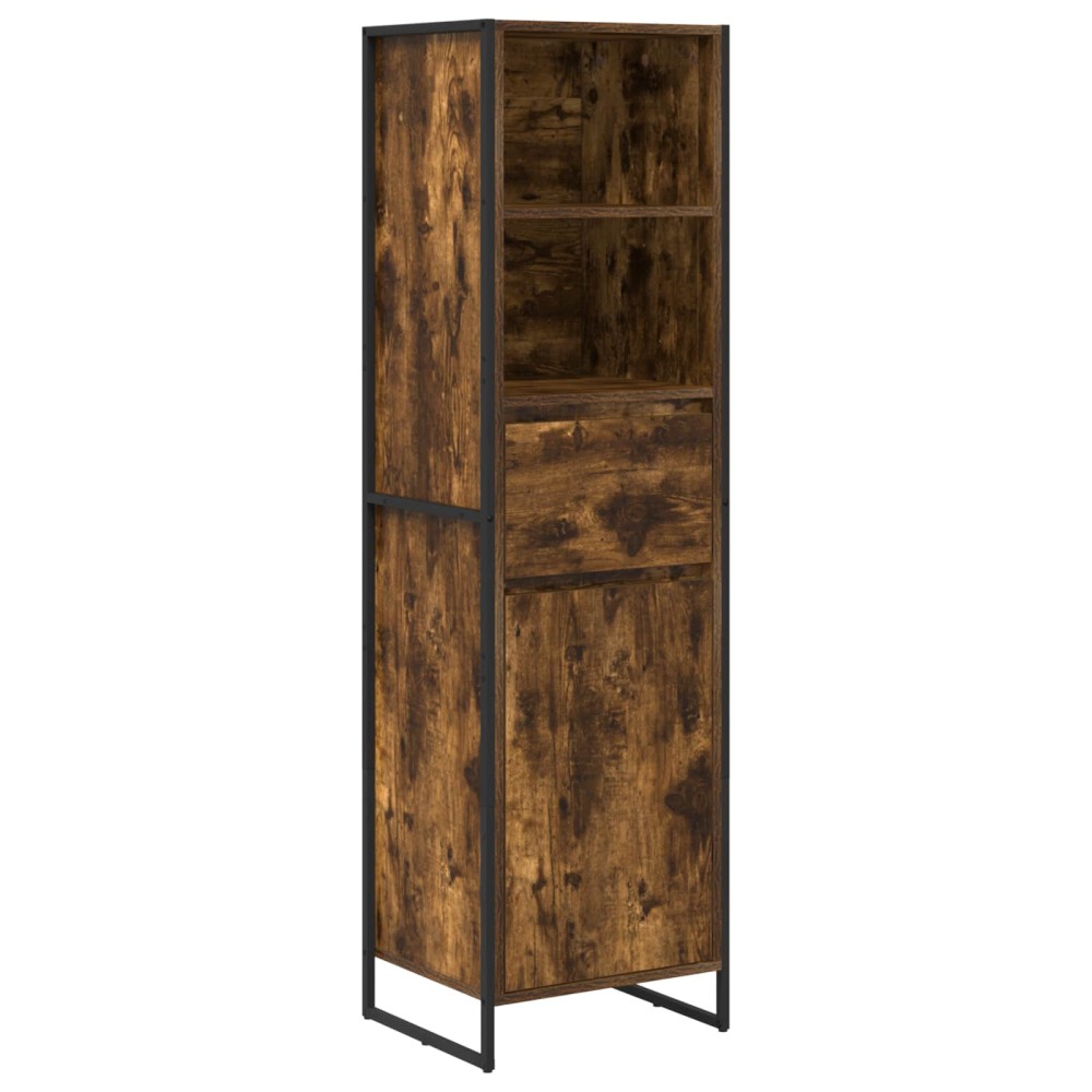 vidaXL Βιβλιοθήκη Καπνιστό Δρύς 43 x 36 x 150.5 εκ Επεξεργασμένο Ξύλο