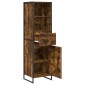 vidaXL Βιβλιοθήκη Καπνιστό Δρύς 43 x 36 x 150.5 εκ Επεξεργασμένο Ξύλο