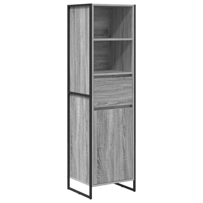 vidaXL Βιβλιοθήκη Γκρίζο Σονομα 43 x 36 x 150.5 εκ Επεξεργασμένο Ξύλο