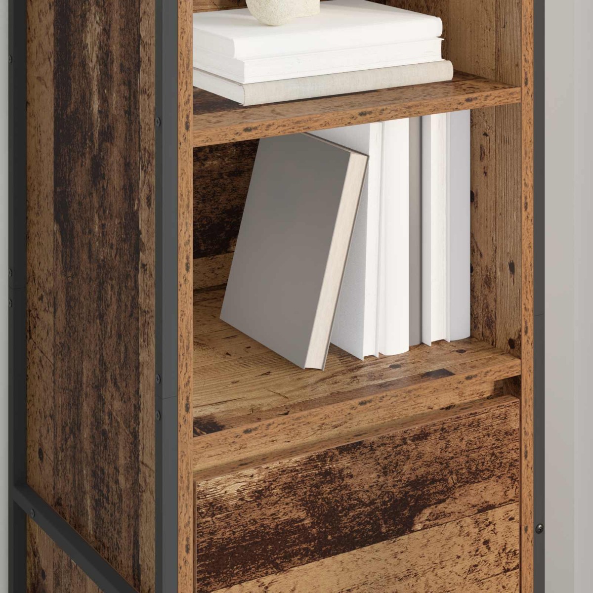 vidaXL Βιβλιοθήκη Παλιό Ξύλο 43 x 36 x 150.5 εκ Επεξεργασμένο Ξύλο