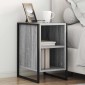 vidaXL Κομοδίνο 2 τμχ. Γκρίζο Σονομα 39.5 x 30 x 50 εκ