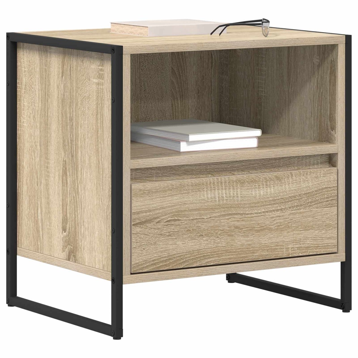 vidaXL Κομοδίνο 2 τεμ. Σονόμα 50 x 39,5 x 50 εκ. Επεξεργασμένο Ξύλο