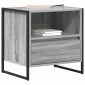 vidaXL Κομοδίνο 2 τεμ. Γκρίζο Σονομα 50 x 39,5 x 50 εκ.
