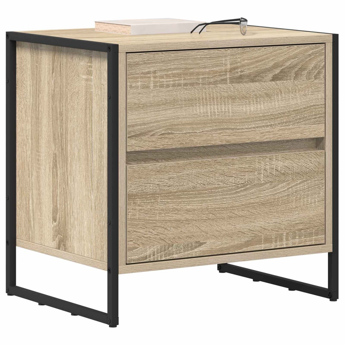 vidaXL Κομοδίνο 2 τμχ. Σονόμα 50 x 39.5 x 50 εκ. Επεξεργασμένο Ξύλο