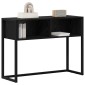 vidaXL End Table Μαύρη Οξυά 100 x 36 x 75 εκ. Επεξεργασμένο Ξύλο