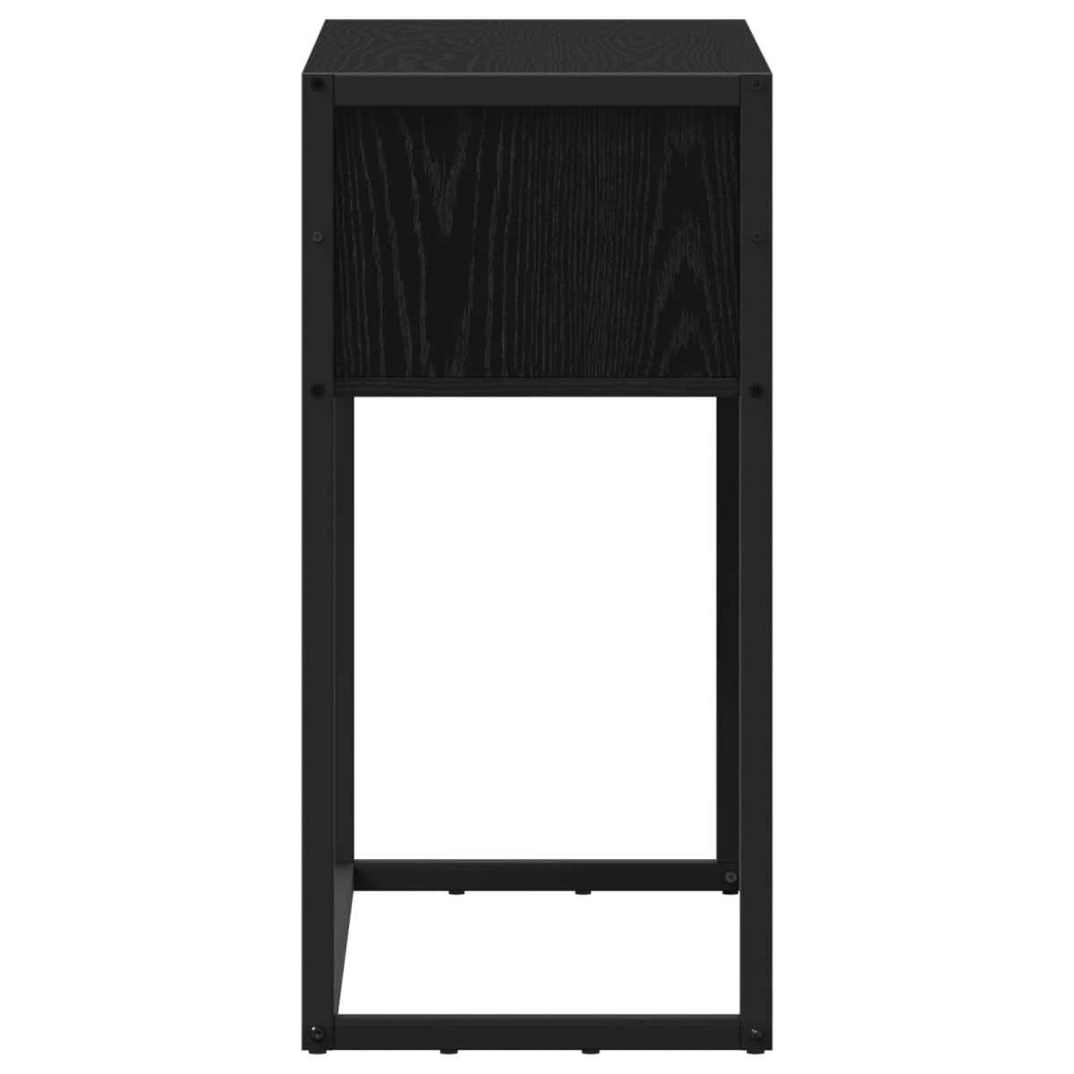vidaXL End Table Μαύρη Οξυά 100 x 36 x 75 εκ. Επεξεργασμένο Ξύλο
