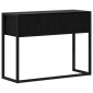 vidaXL End Table Μαύρη Οξυά 100 x 36 x 75 εκ. Επεξεργασμένο Ξύλο