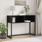 vidaXL End Table Μαύρη Οξυά 100 x 36 x 75 εκ. Επεξεργασμένο Ξύλο