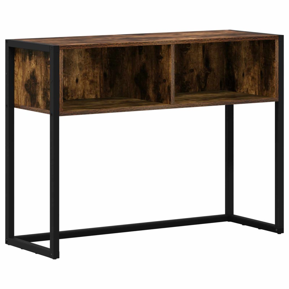 vidaXL End Table Καπνιστό Δρύς 100 x 36 x 75 εκ. Επεξεργασμένο Ξύλο