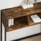 vidaXL End Table Καπνιστό Δρύς 100 x 36 x 75 εκ. Επεξεργασμένο Ξύλο