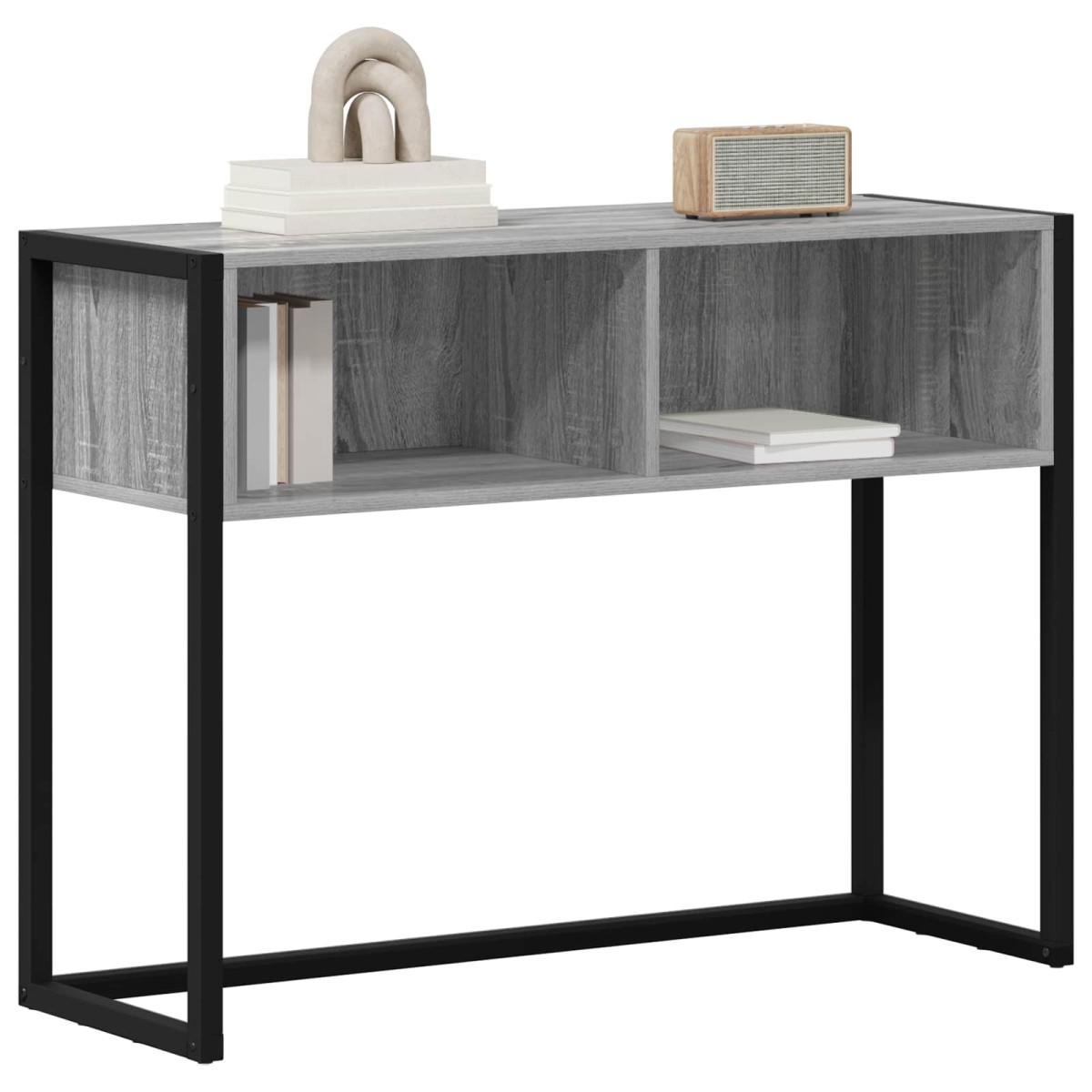 vidaXL End Table Γκρίζο Σονομα 100 x 36 x 75 εκ. Επεξεργασμένο Ξύλο