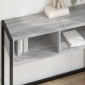vidaXL End Table Γκρίζο Σονομα 100 x 36 x 75 εκ. Επεξεργασμένο Ξύλο