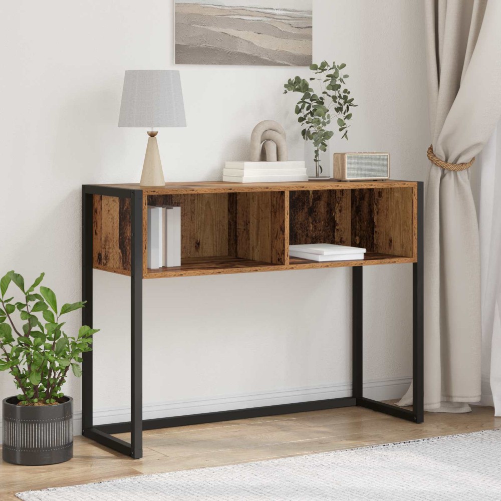 vidaXL End Table Παλιό Ξύλο 100 x 36 x 75 εκ. Επεξεργασμένο Ξύλο