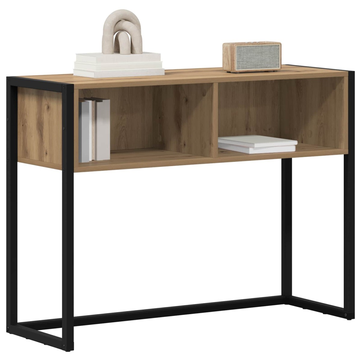 vidaXL End Table Καρυδιά Χειροποίητης Εργασίας 100 x 36 x 75 εκ.