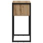 vidaXL End Table Καρυδιά Χειροποίητης Εργασίας 100 x 36 x 75 εκ.