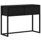vidaXL End Table Μαύρη Οξυά 100 x 36 x 75 εκ. Επεξεργασμένο Ξύλο