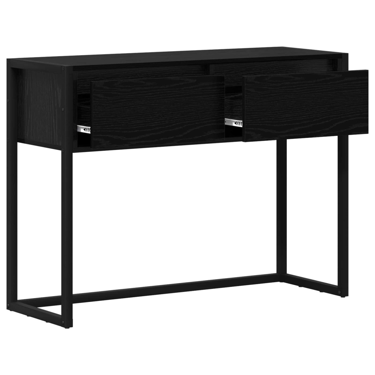 vidaXL End Table Μαύρη Οξυά 100 x 36 x 75 εκ. Επεξεργασμένο Ξύλο