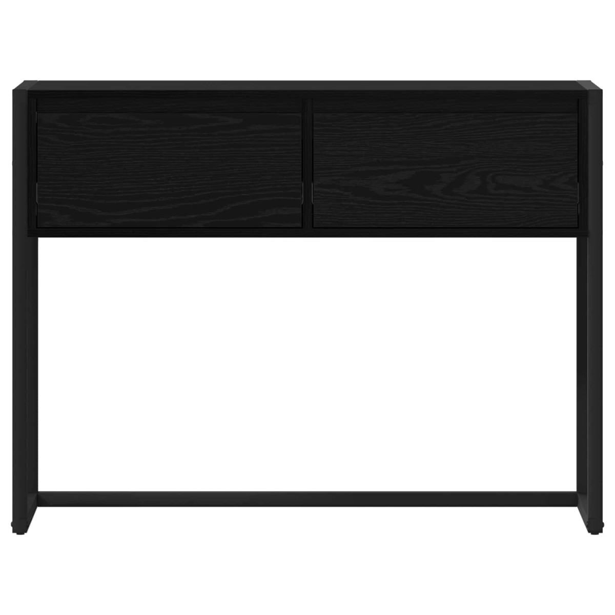 vidaXL End Table Μαύρη Οξυά 100 x 36 x 75 εκ. Επεξεργασμένο Ξύλο