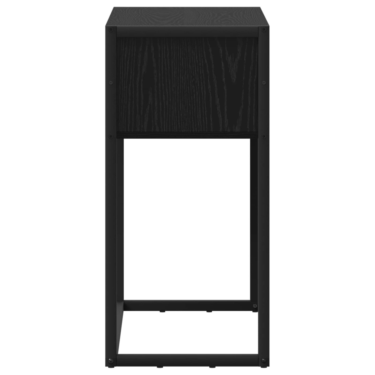 vidaXL End Table Μαύρη Οξυά 100 x 36 x 75 εκ. Επεξεργασμένο Ξύλο