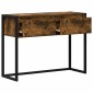 vidaXL End Table Καπνιστό Δρύς 100 x 36 x 75 εκ. Επεξεργασμένο Ξύλο