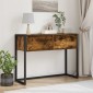 vidaXL End Table Καπνιστό Δρύς 100 x 36 x 75 εκ. Επεξεργασμένο Ξύλο