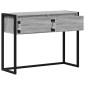vidaXL End Table Γκρίζο Σονομα 100 x 36 x 75 εκ. Επεξεργασμένο Ξύλο