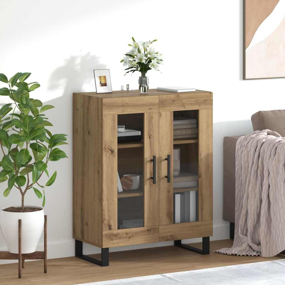 vidaXL Πλαϊνό γραφείο Artisan Oak 69,5 x 34 x 90 εκ.