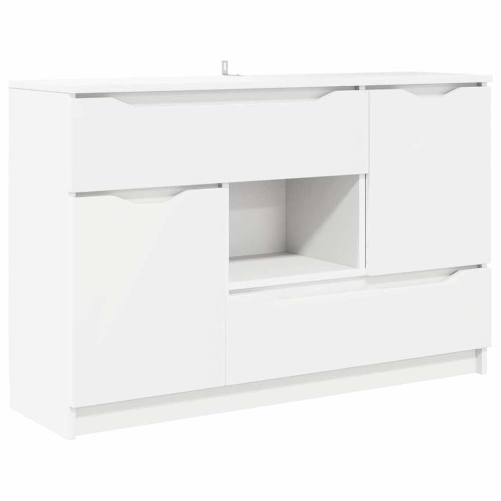vidaXL Πλαϊνό γραφείο Λευκό 100 x 30 x 65,6 Επεξεργασμένο Ξύλο