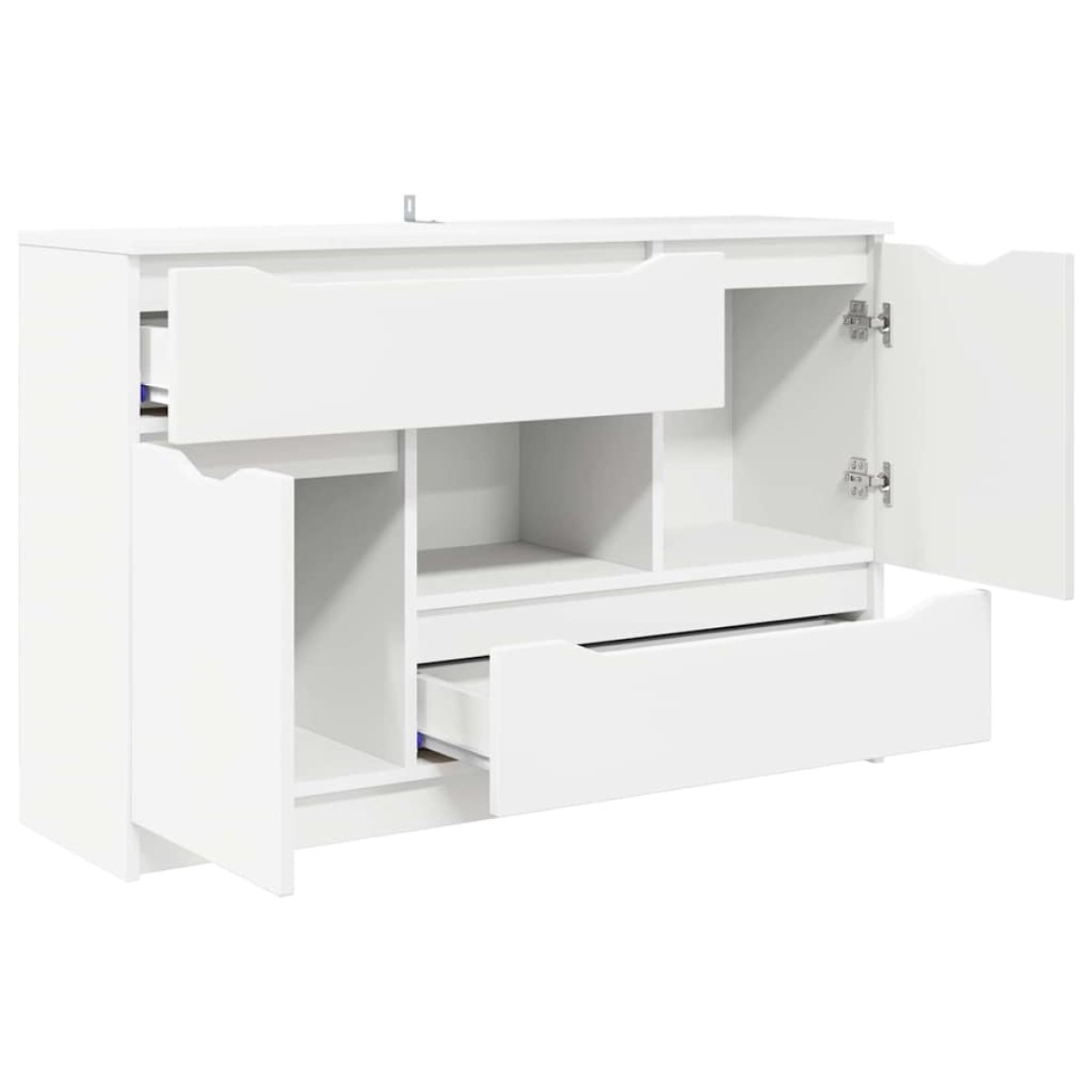 vidaXL Πλαϊνό γραφείο Λευκό 100 x 30 x 65,6 Επεξεργασμένο Ξύλο