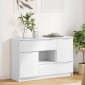 vidaXL Πλαϊνό γραφείο Λευκό 100 x 30 x 65,6 Επεξεργασμένο Ξύλο