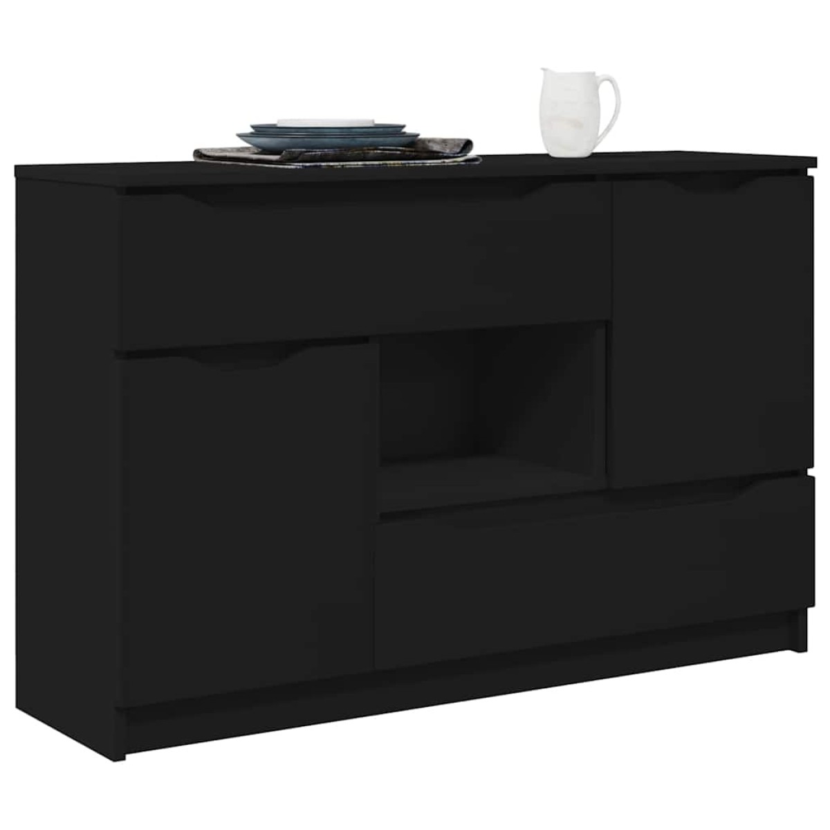 vidaXL Πλαϊνό γραφείο Μαύρο 100 x 30 x 65,6 Επεξεργασμένο Ξύλο