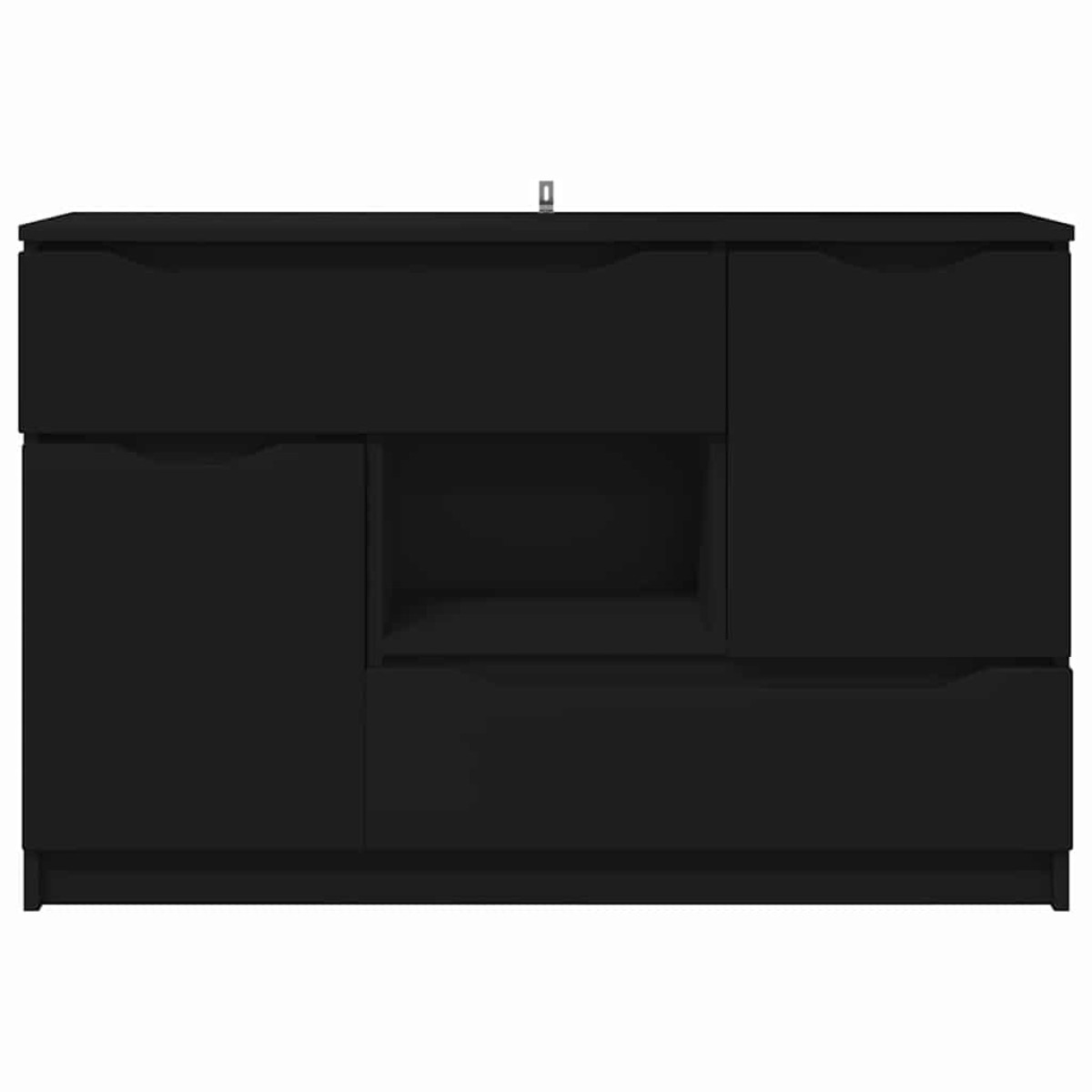 vidaXL Πλαϊνό γραφείο Μαύρο 100 x 30 x 65,6 Επεξεργασμένο Ξύλο