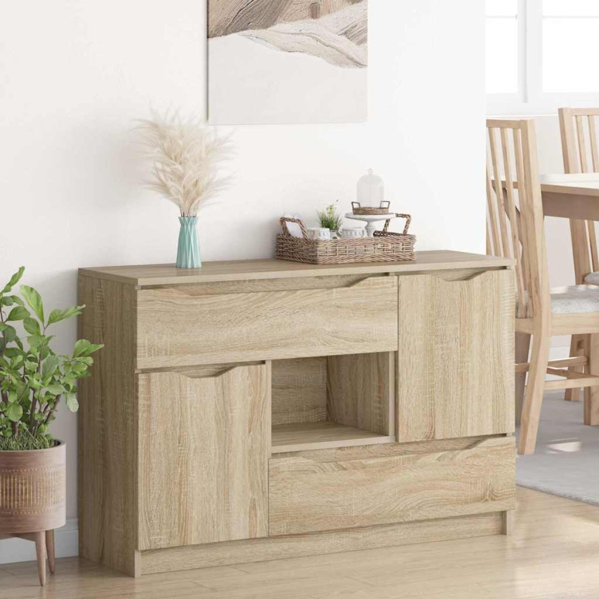 vidaXL Πλαϊνό γραφείο Δρύς Sonoma 100 x 30 x 65,6 Επεξεργασμένο Ξύλο