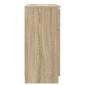 vidaXL Πλαϊνό γραφείο Δρύς Sonoma 100 x 30 x 65,6 Επεξεργασμένο Ξύλο