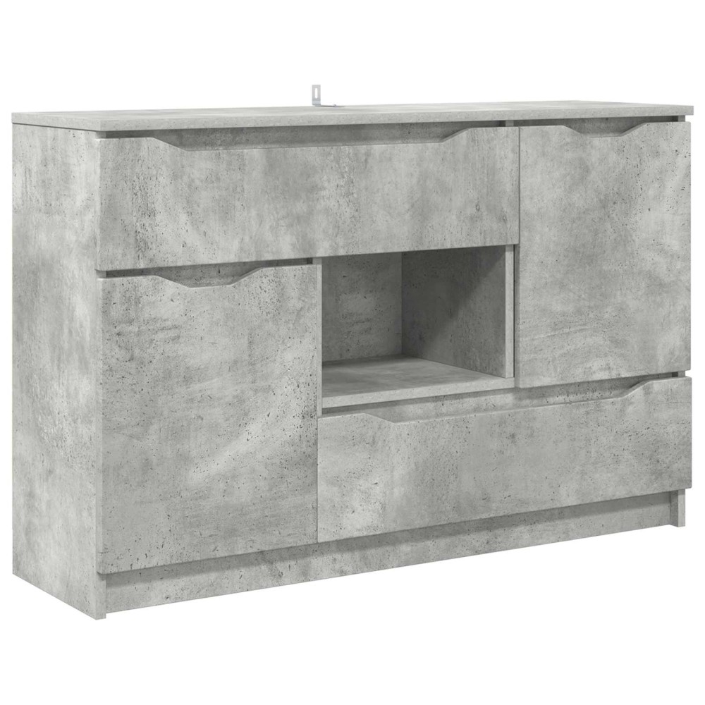 vidaXL Πλαϊνό γραφείο Σκυρόδεμα Γκρι 100 x 30 x 65,6