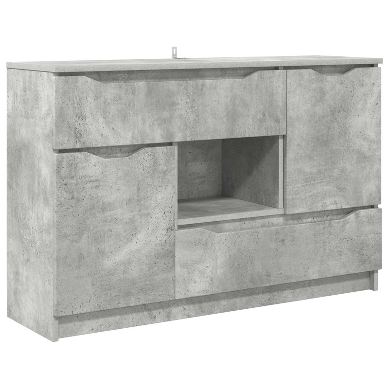 vidaXL Πλαϊνό γραφείο Σκυρόδεμα Γκρι 100 x 30 x 65,6